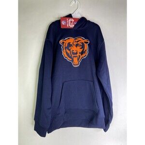 Chicago Bears Ultra Game NFL Blue Hoodie Sweatshirt Kids Boys Girls Size 14-16